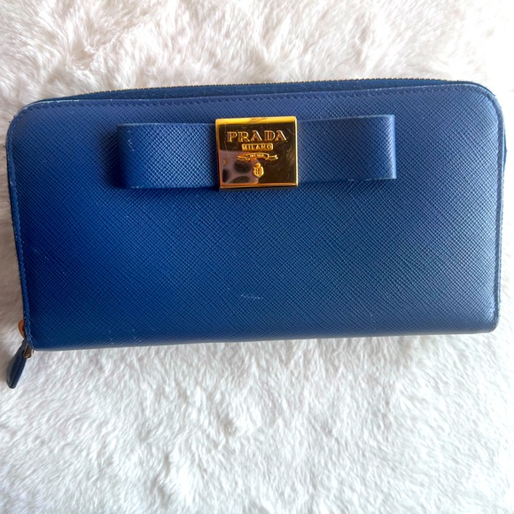 Prada Blue Leather Wallet - Picture 6 of 9